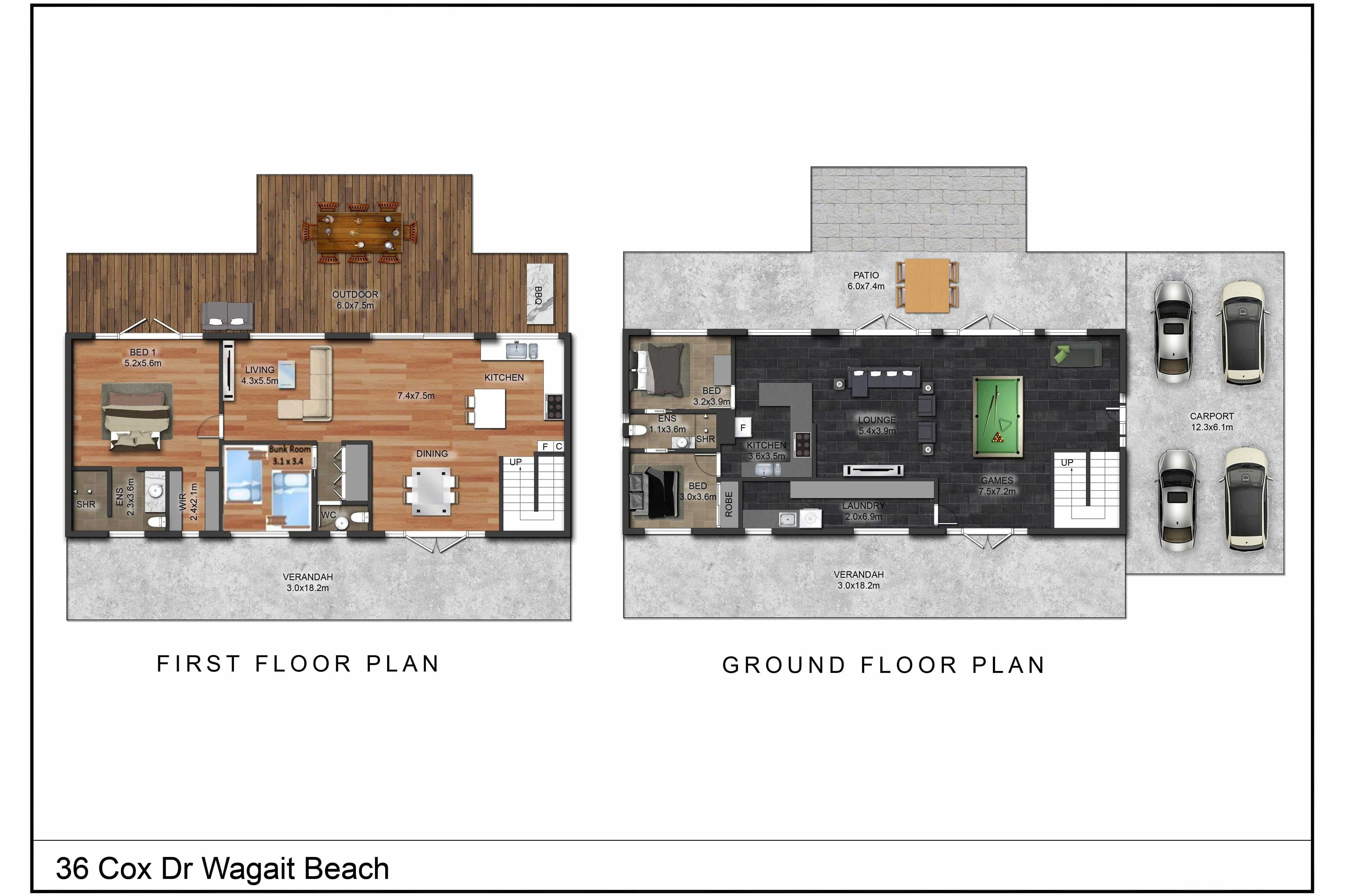 Golden Sands Retreat Floorplan
