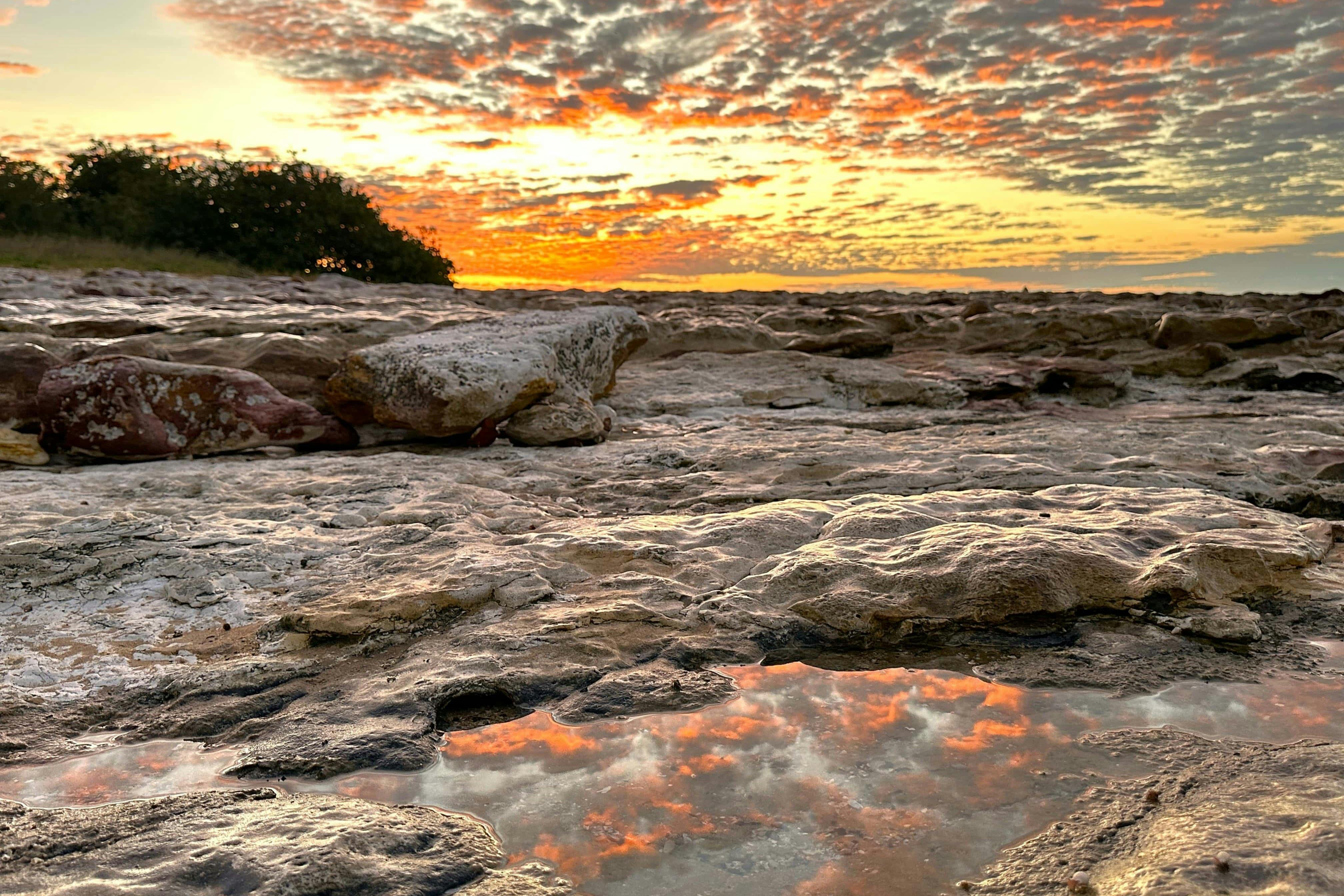 Stunning Sunset Rockpool Reflections, Wagait Beach, NT