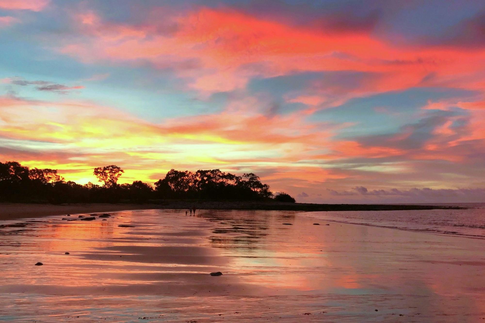 Sunset at Golden Sands Retreat Beach