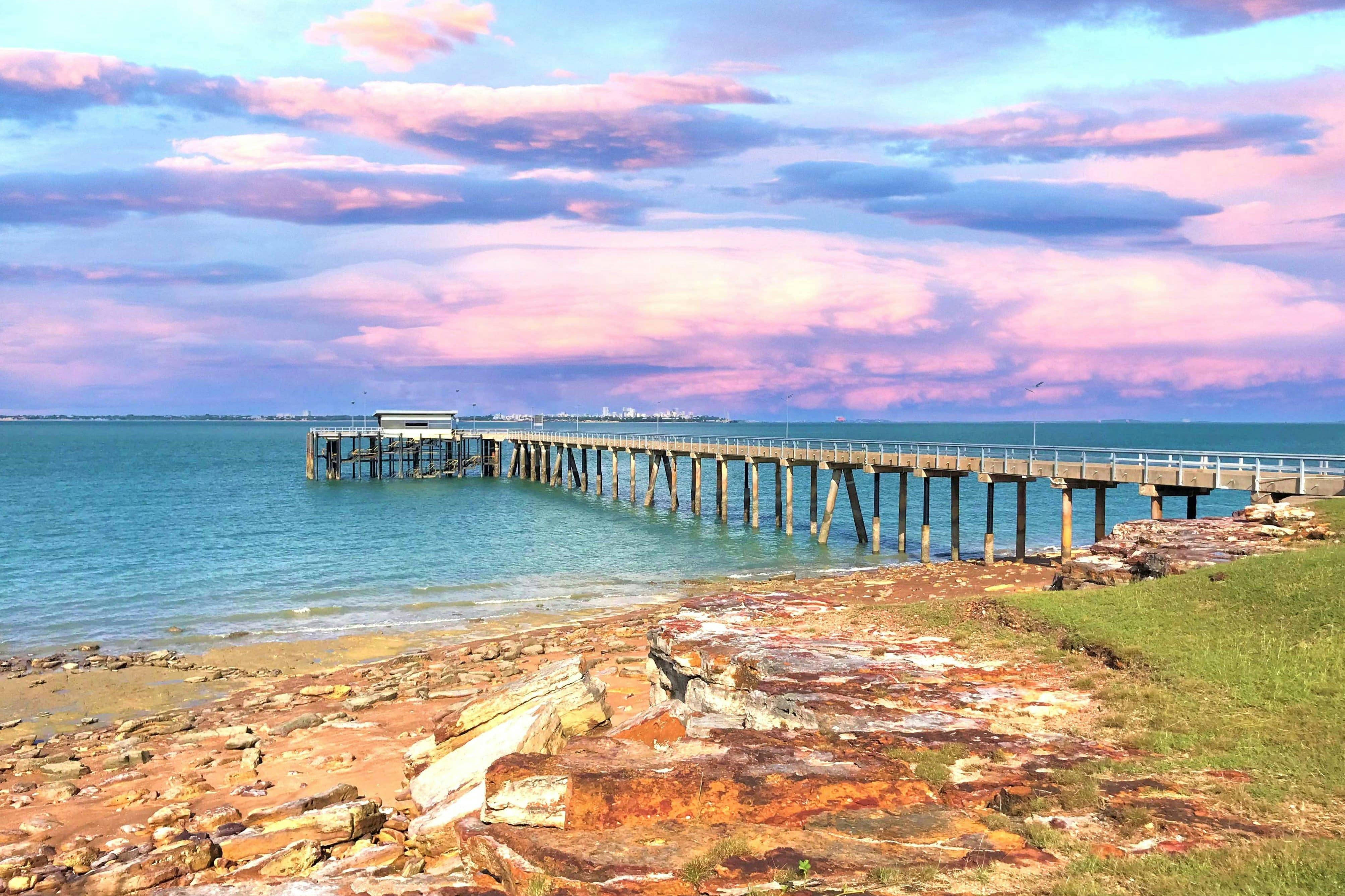 Mandorah Jetty for Fishing and SeaLink Ferry Transport