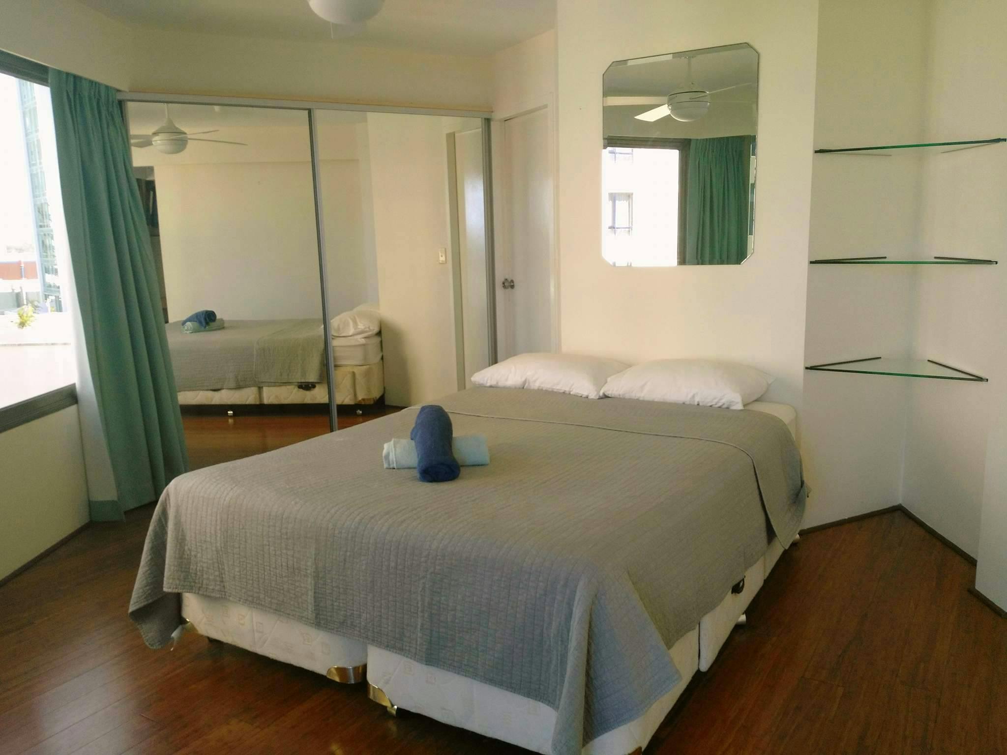 one bedroom apartment with ocean view, surfers paradise beach, gold coast beach, queensland, australia