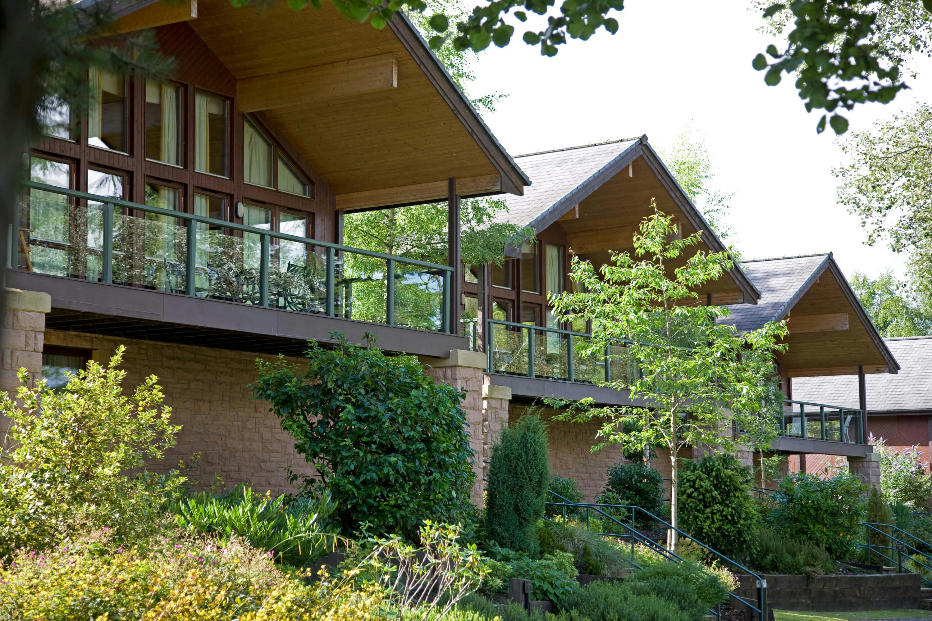 Outside Front of Cameron Lodges