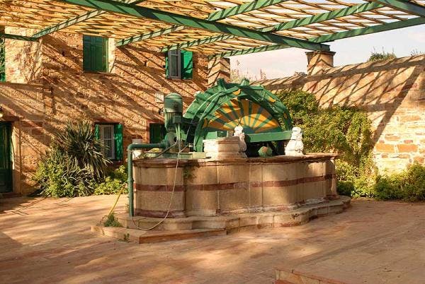 Μαγκανοπήγαδο, αρχοντικό Περλέας Waterwheel at Perleas Mansion