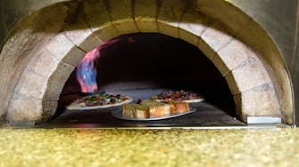 Pizza menu at the Grove Bar & Grill