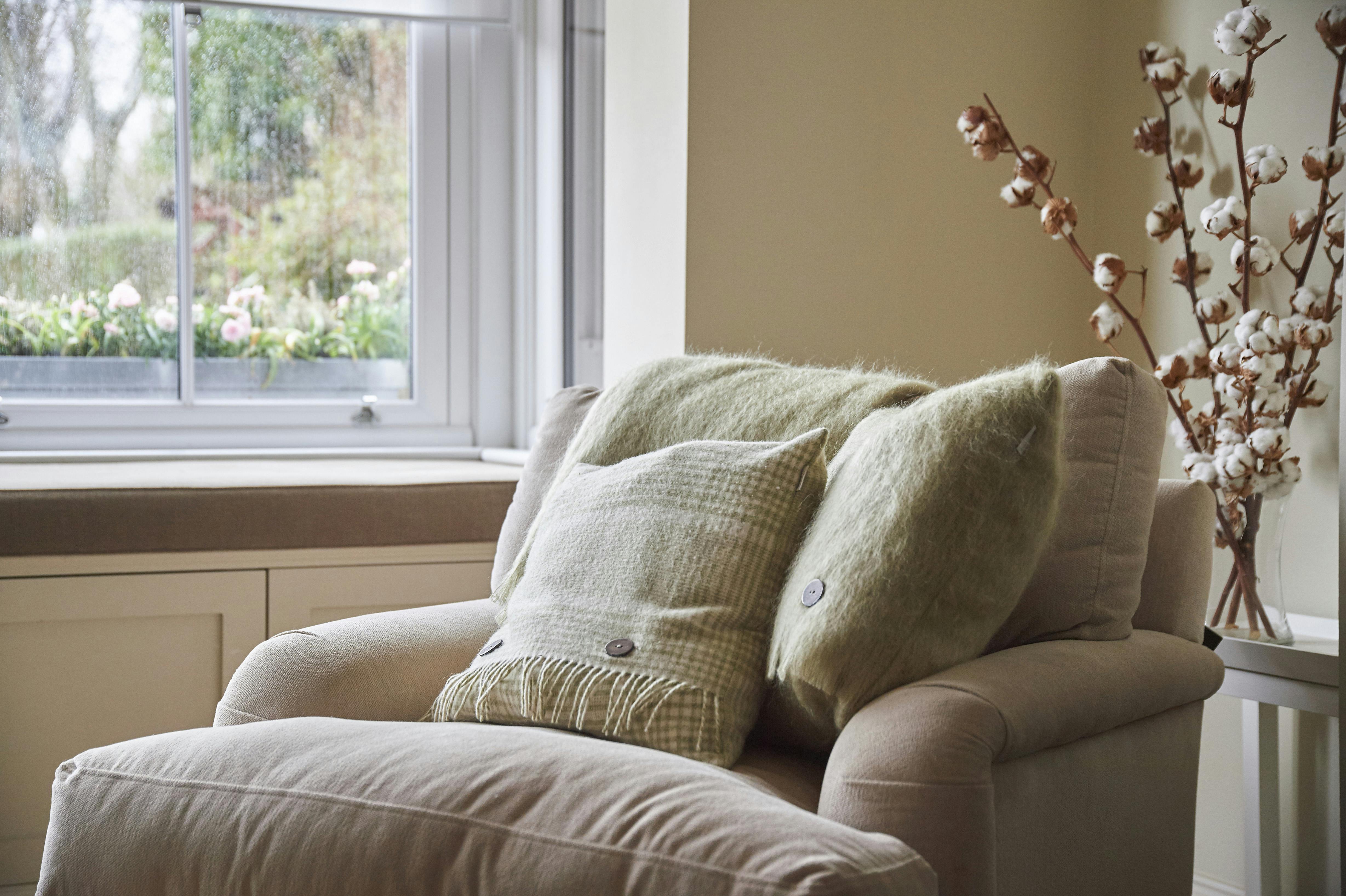 Cosy Cushions on Armchair