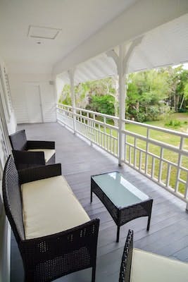 Cape Cod room: private porch attached to bedroom.