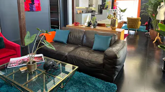 Lounge, dining, kitchen