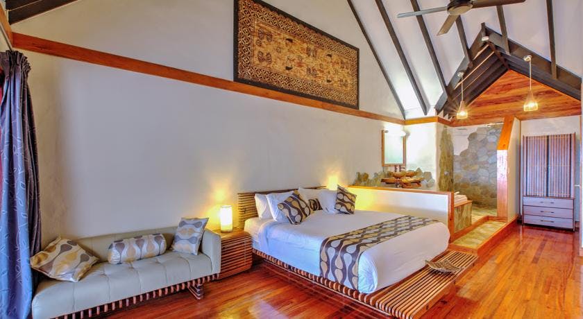 beachfront boutique hotel coral coast fiji private villa ocean view bath 2 person romantic escape