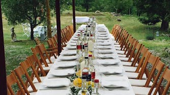 Tavolata per un matrimonio