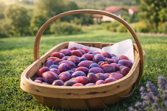 Susine del Podere La Paolina raccolte nel frutteto.