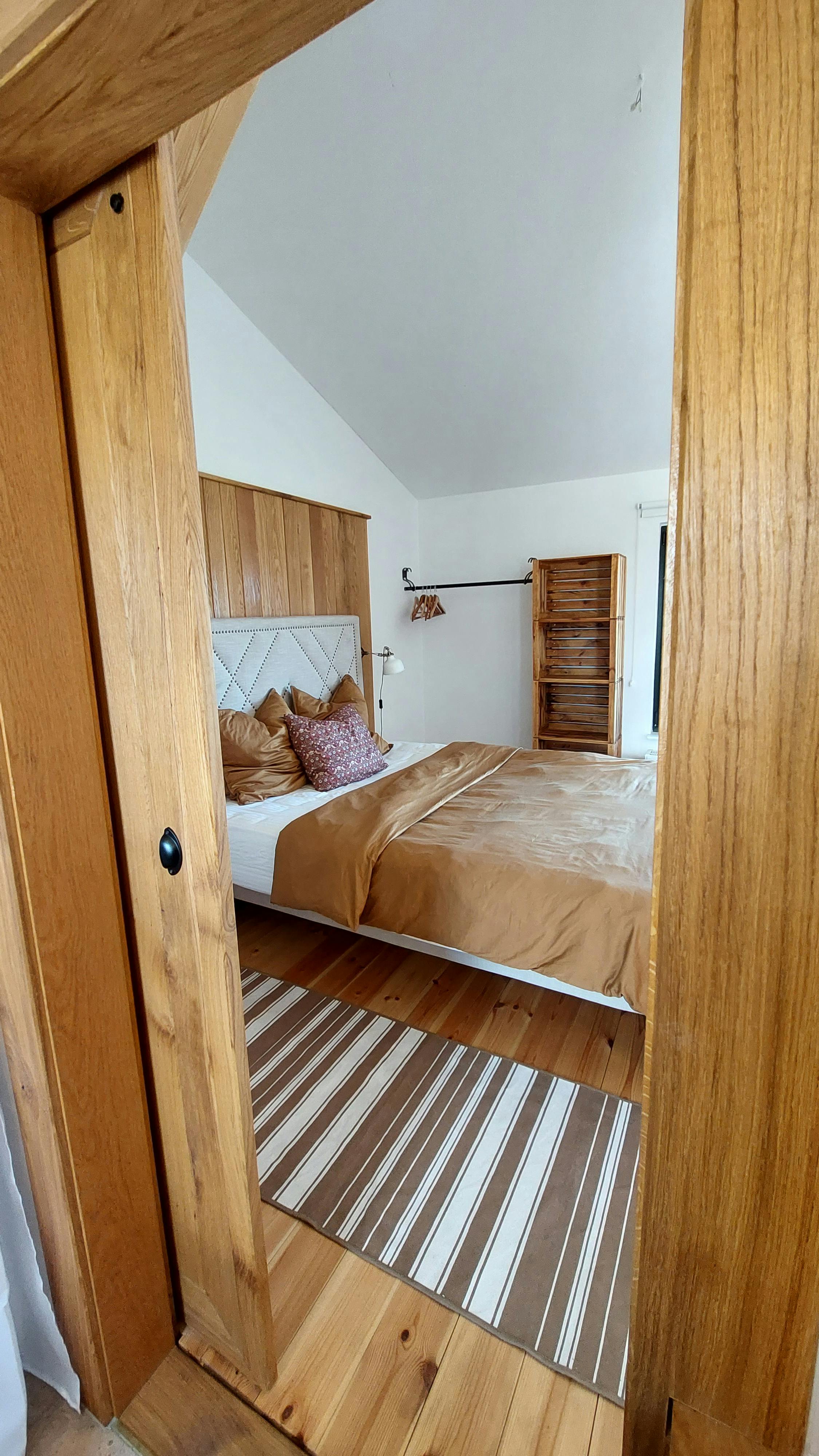 Oak Studio bedroom view from ensuite bathroom