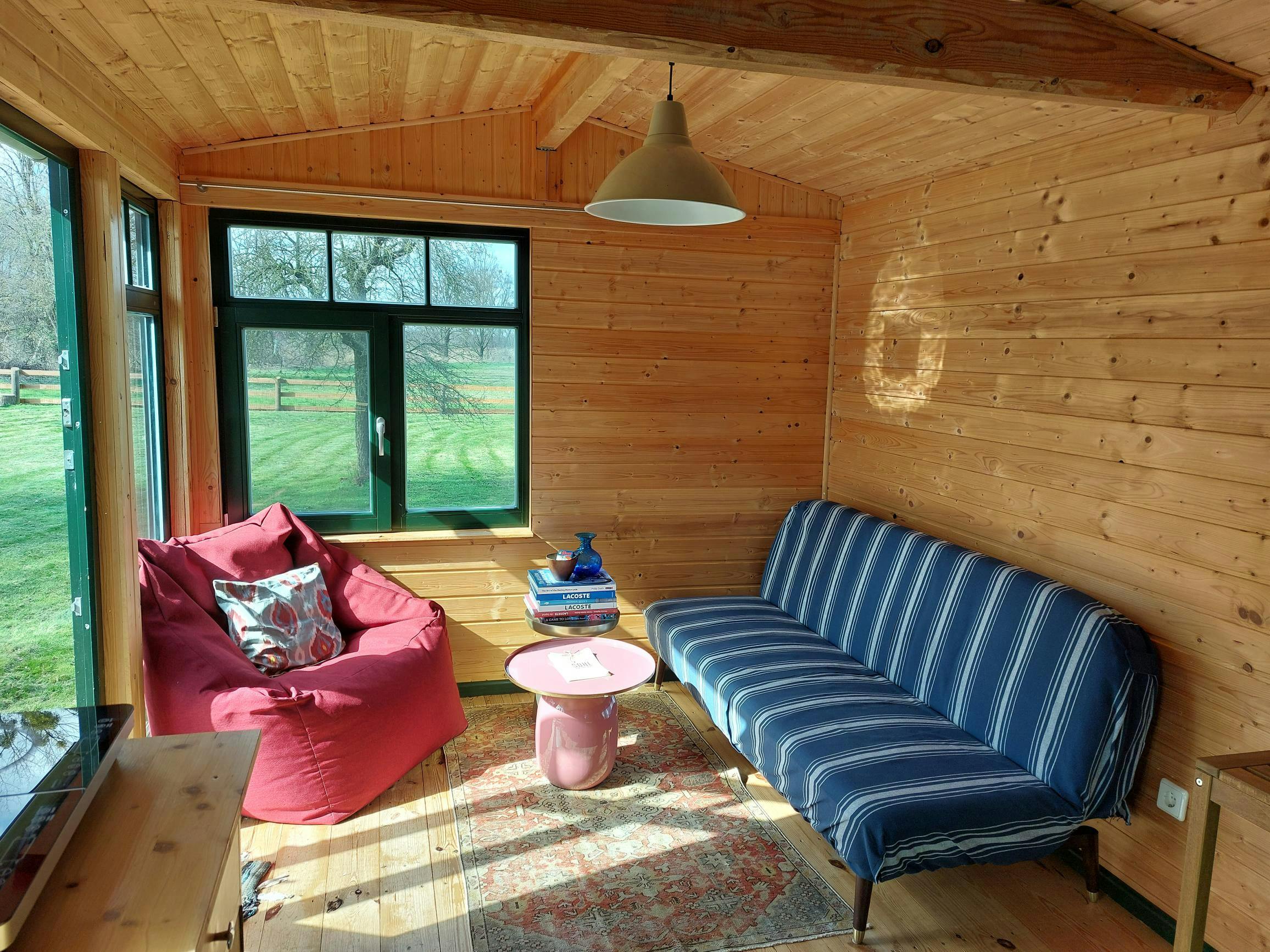 Red Wagon living room with 145 cm sofa bed