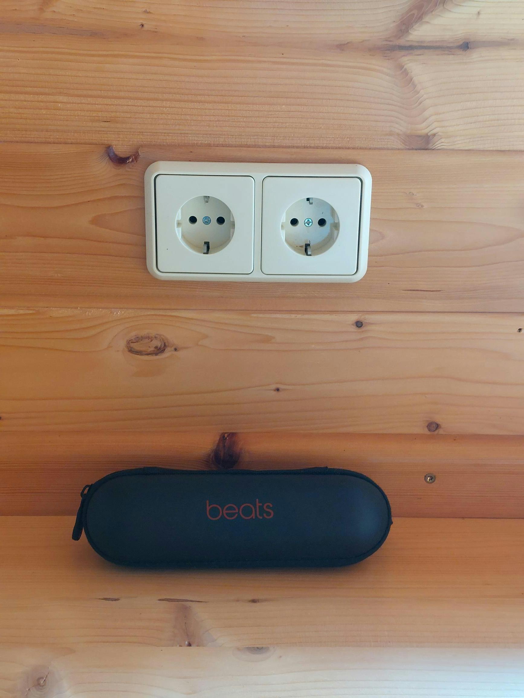 The Red Wagon comes equipped with a portable speaker so you can listen to music