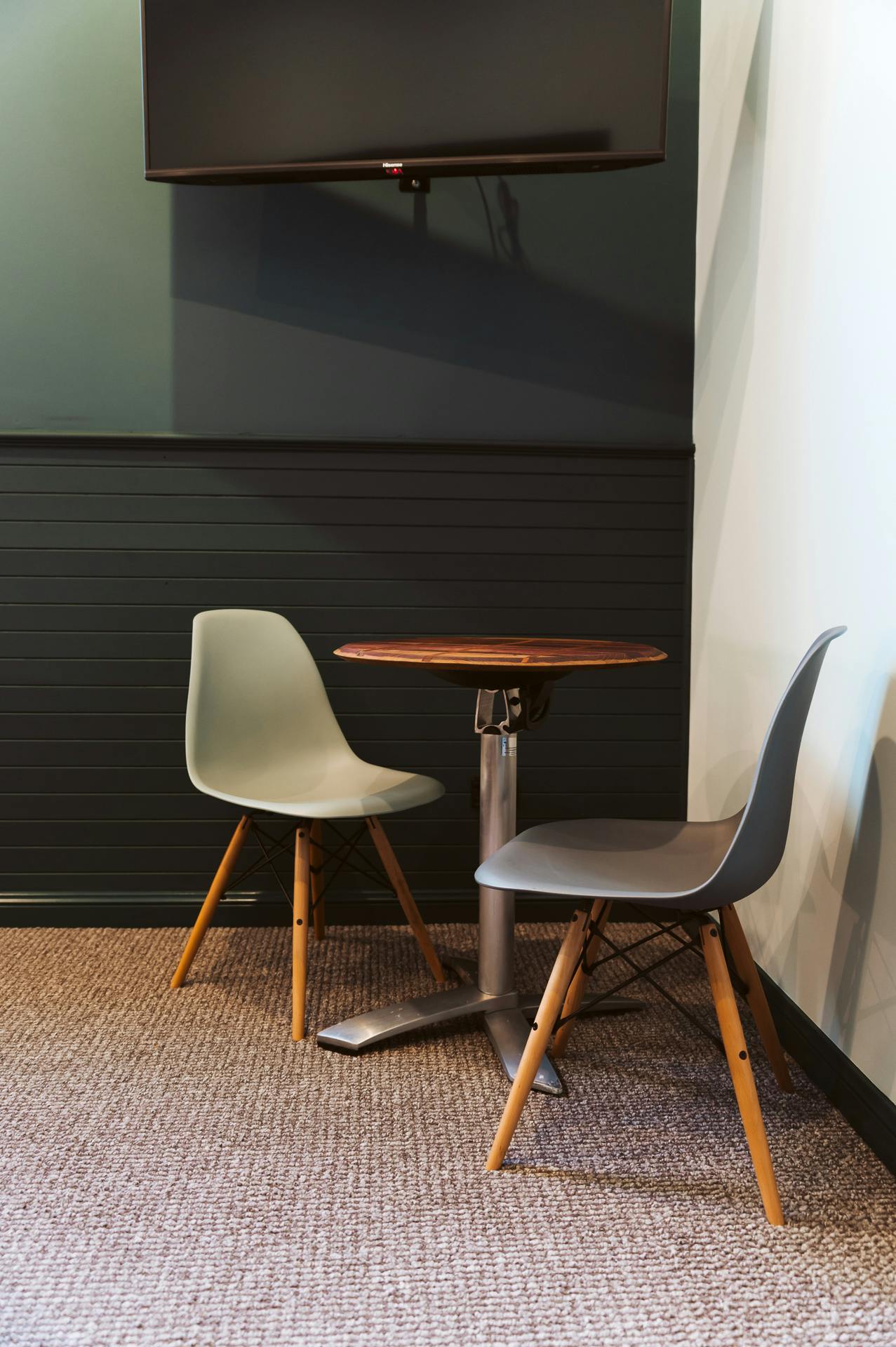 Wine barrel table top and chairs