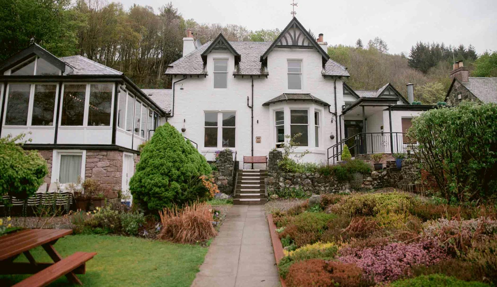 Outside of Achray House.