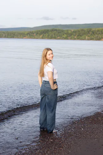 Image of our oldest daughter's senior picture as she prepares for graduation.