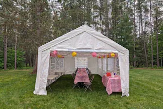 Tent available with when requested with reservations