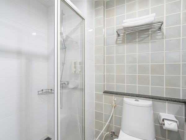 Bathroom with seperate shower