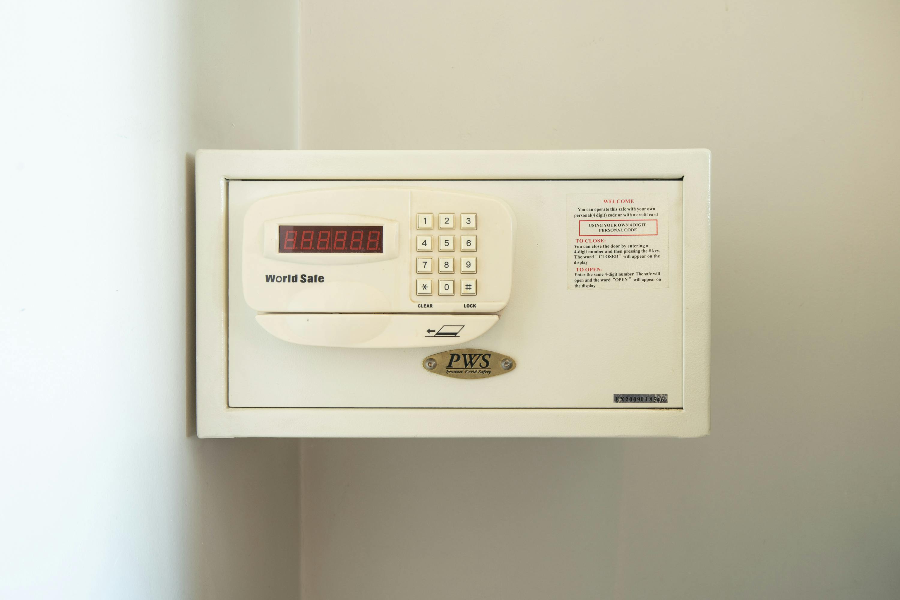 Safe in room