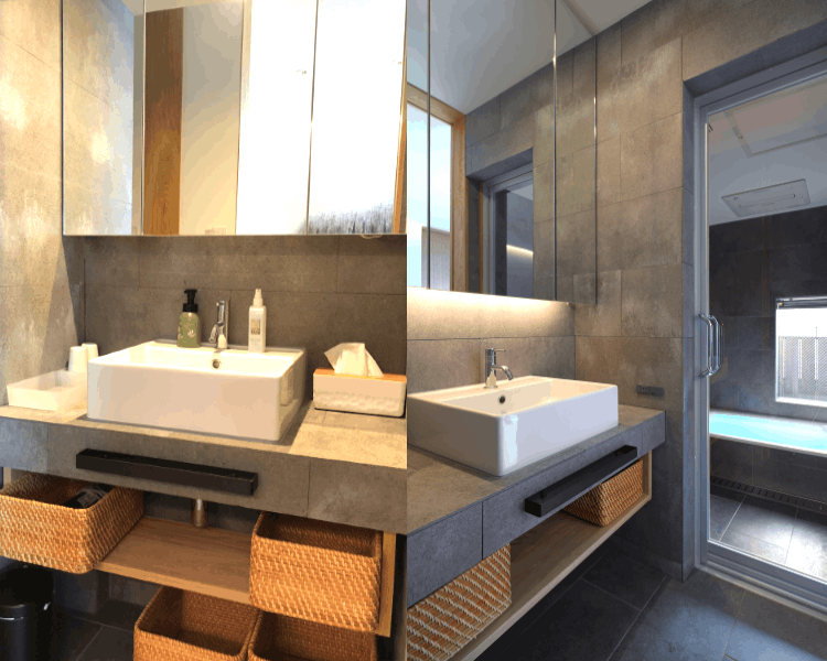Shimaya Stays Komatsu Residences - 2BR Bathroom