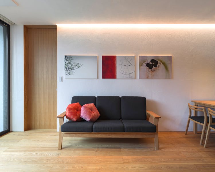 Shimaya Stays Komatsu Residences - 2BR Living Room