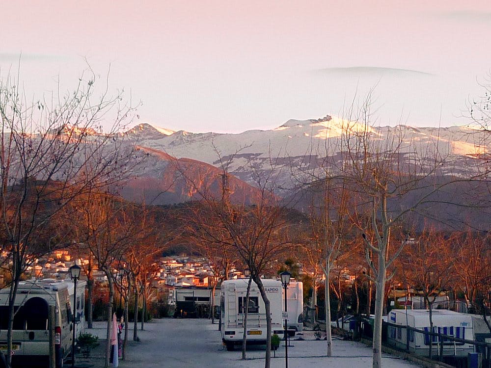 Vistas de sierra nevada.