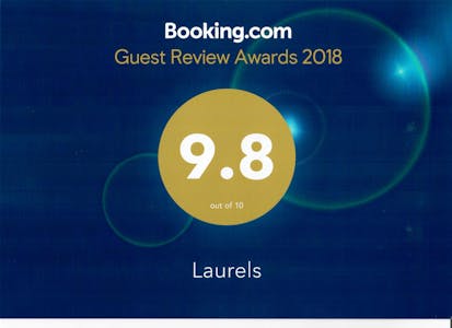 Booking.com award 9.8 out of 10