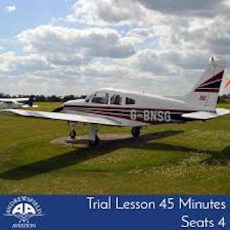 Andrews Field Aviation offers Trial Flying lesson flights 30, 45 or 60minutes duration.
