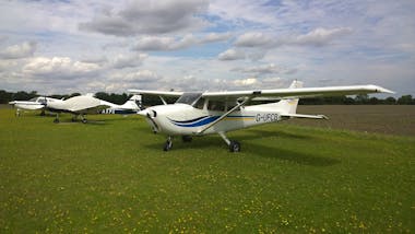 Light Aircraft at Rayne Hall Farm Airfield