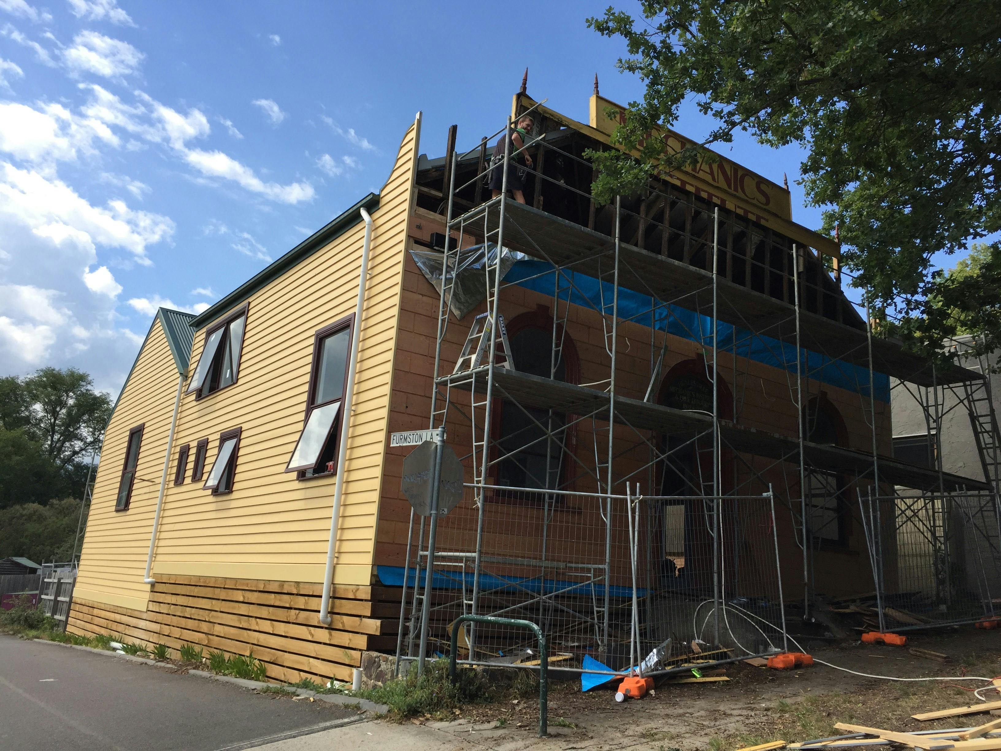 renovating the old mechanics healesville