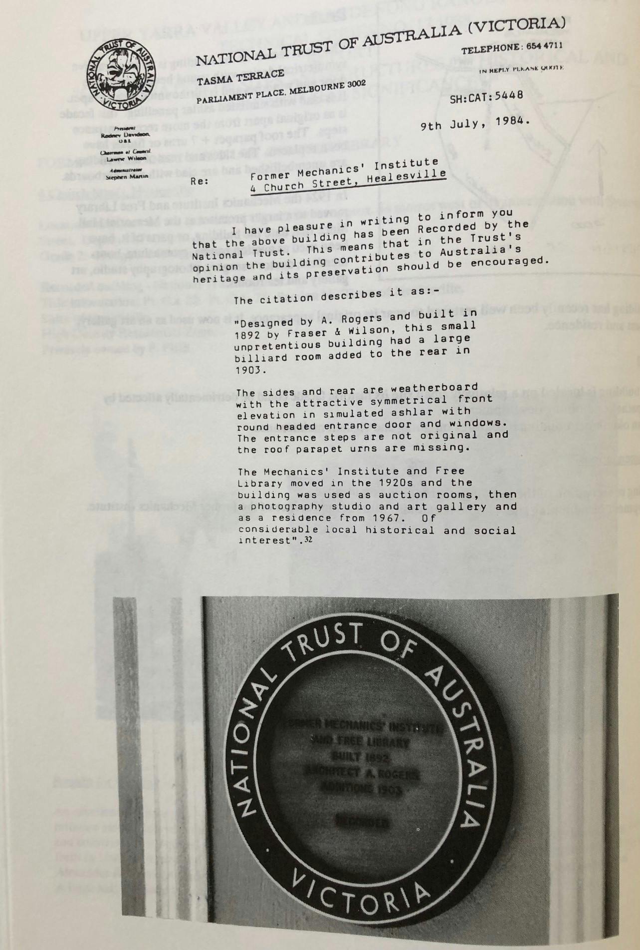 Historical Old Mechanics institute healesville