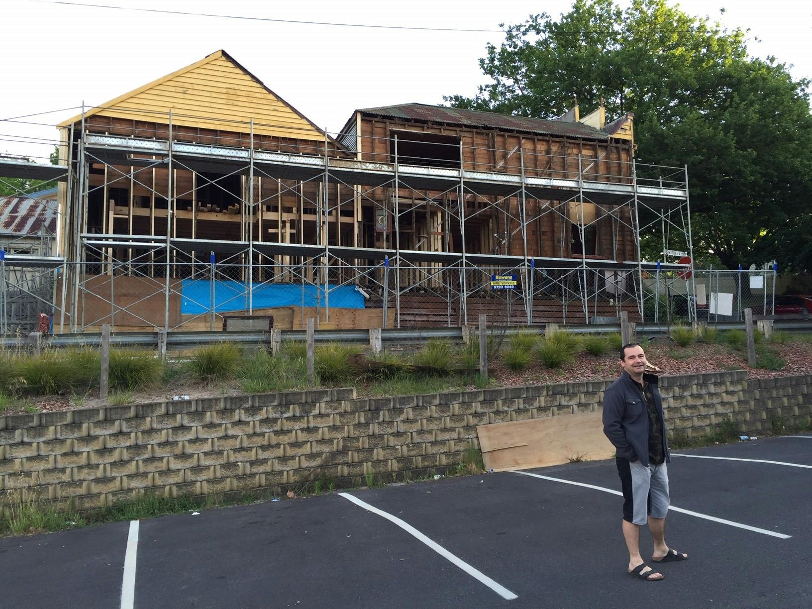 Old Mechanics accommodation Healesville renovation