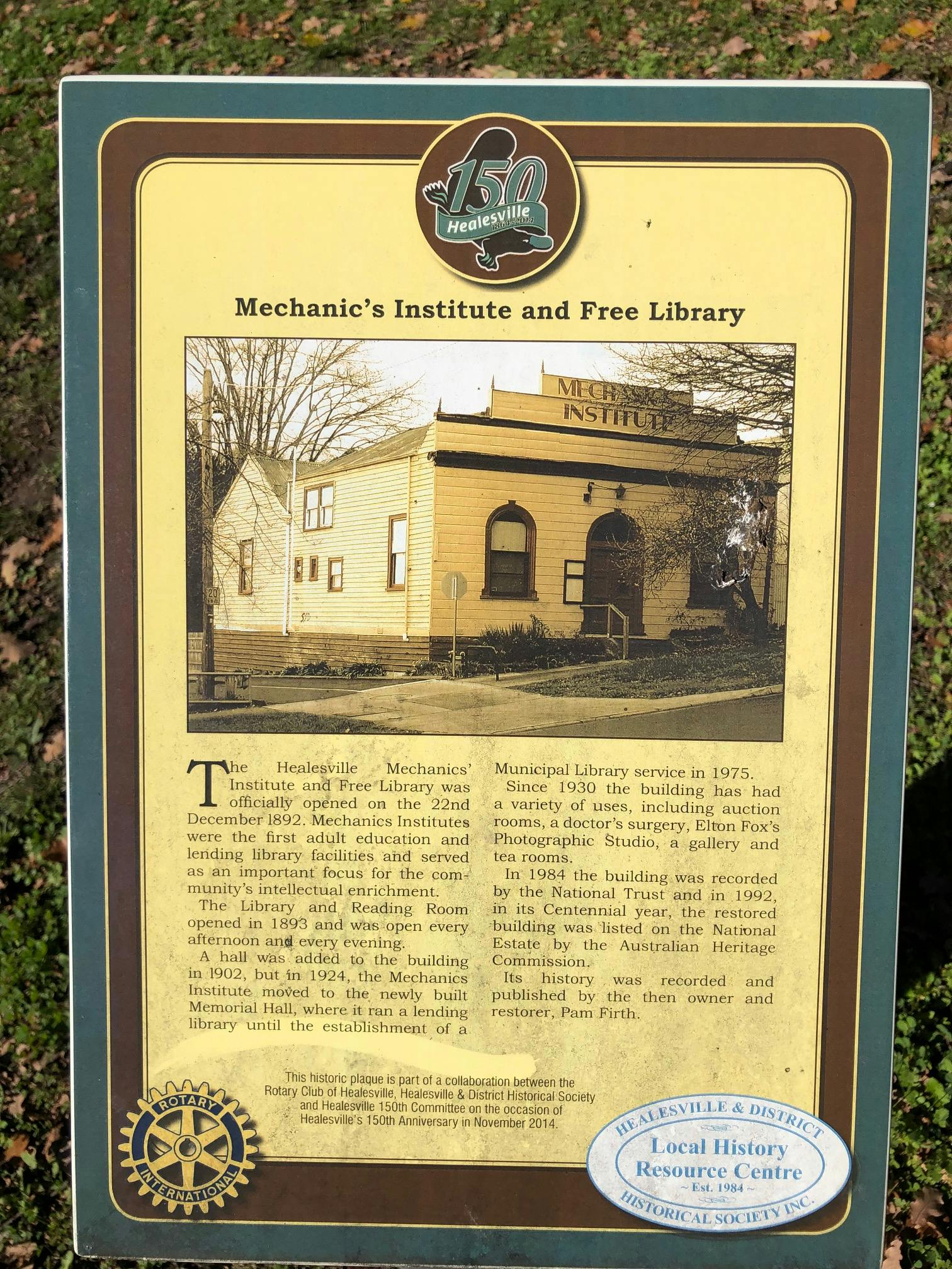 Historical Old Mechanics institute healesville