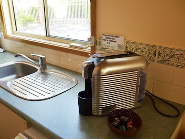 Coffee machines in all cottages