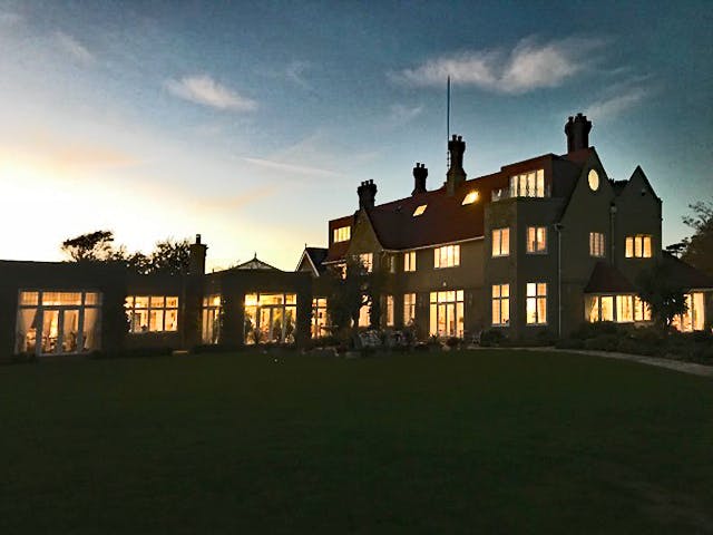 Haven Hall Hotel at dusk