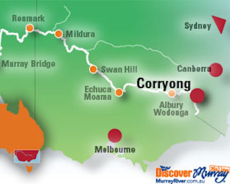 Corryong on the Map
