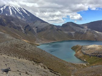 Upper Tama Lake & Mt Ngauruhoe, Tongariro National Park