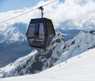 The Whakapapa Sky Waka gondola on Mt Ruapehu. PHOTO: Ruapehu Alpine Lifts