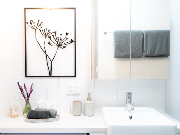 Bathroom sink with Cyan Design Arbre Duex Wall Decor