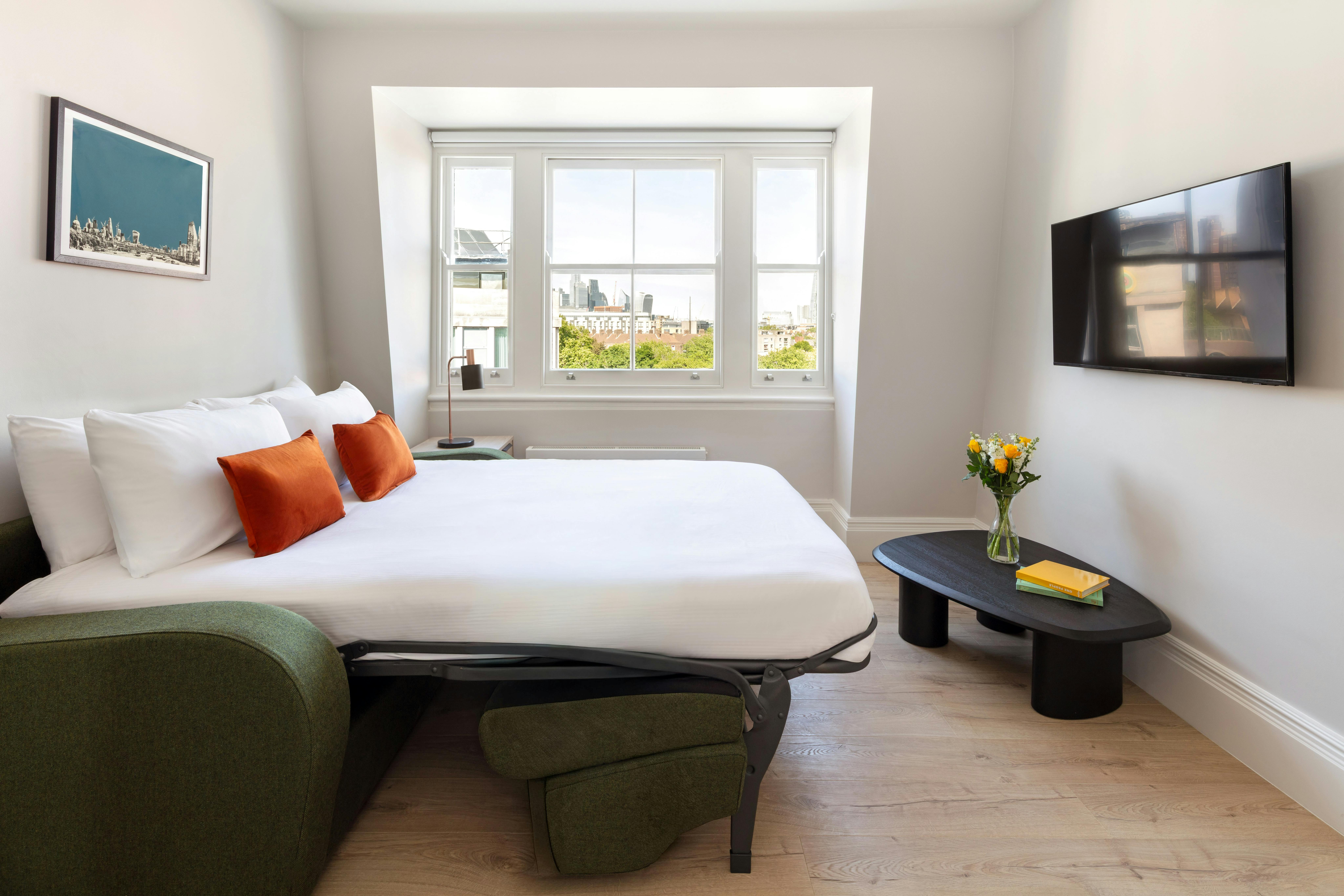 Living space with sofabed