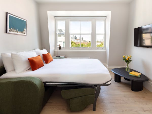 Living space with sofabed