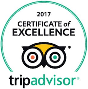 Trip Advisor Certificate of Excellence 2017 for Portside Motel