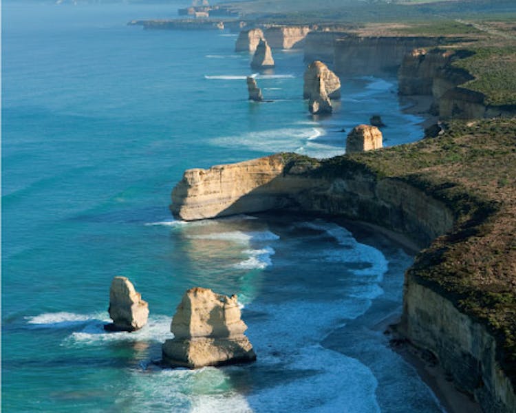 Port Campbell National Park aerial view of 12 Apostles