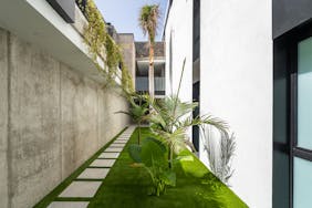 The One Luxury Apartments garden
