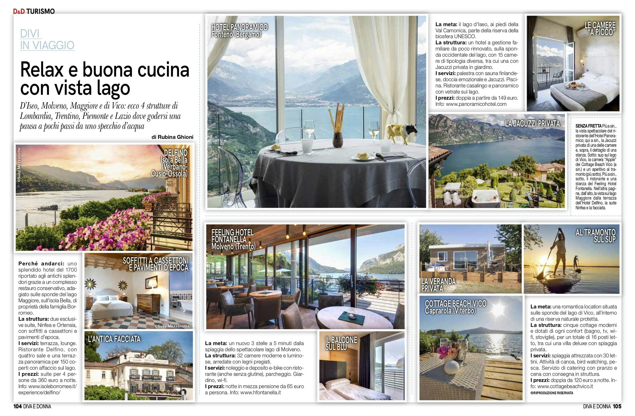 donna moderna cottage beach lago di vico