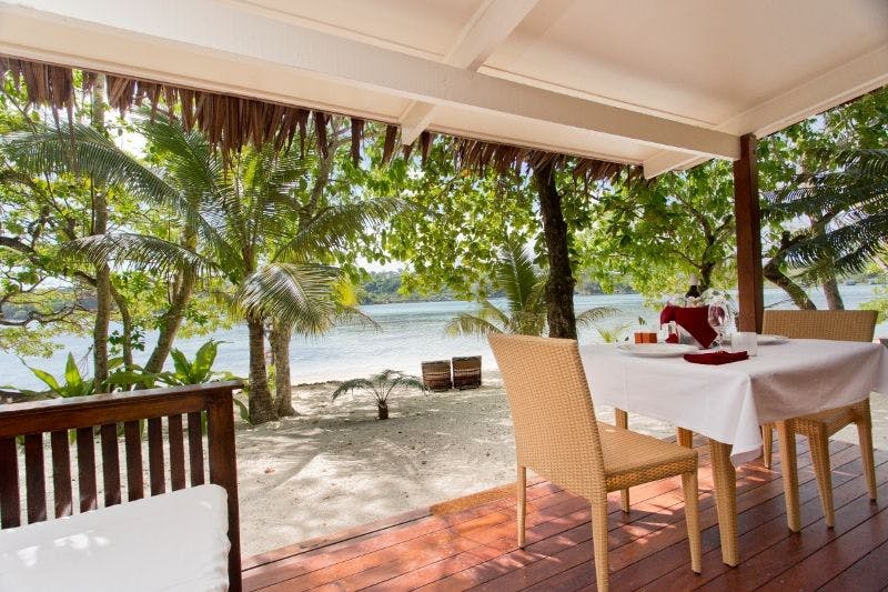 Beachfront Deluxe Spa Villa - Large balcony absolute beachfront erakor island resort & spa #erakorislandresort