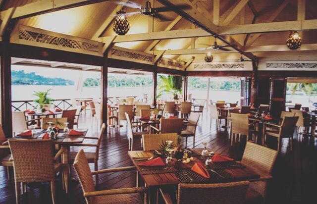 Aqua Overwater restaurant waterfront dining vanuatu #erakorislandresort #tropicalislandholiday #Vanuatuaccommodation