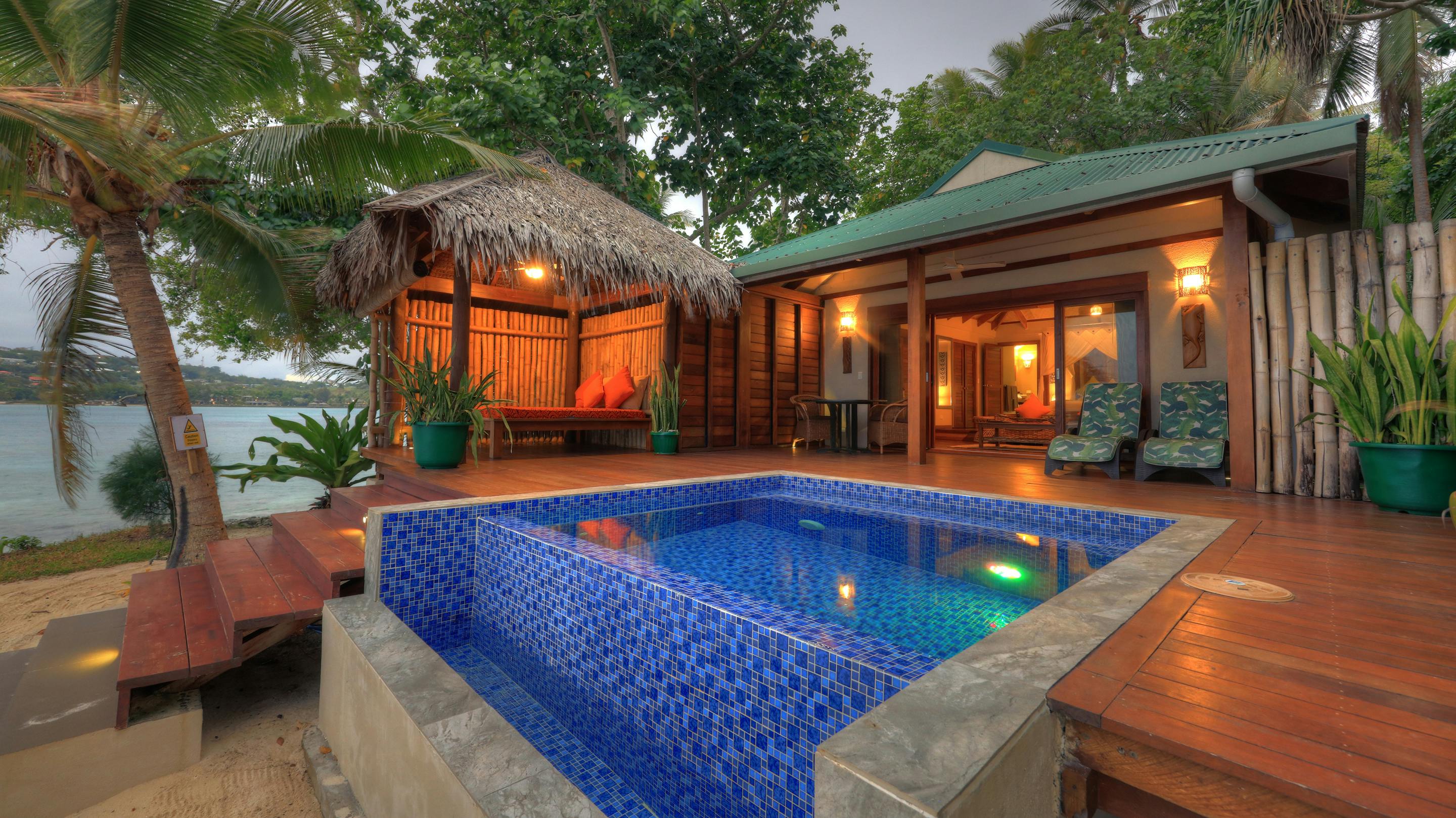 erakor island resort deluxe honeymoon pool villa #erakorislandresort #tropicalislandholiday #Vanuatuaccommodation