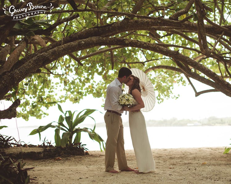 Sunset Beach a romantic little part of Erakor Island #erakorweddings #weddingceremonyonthebeach #Vanuatutropicalbeachweddings