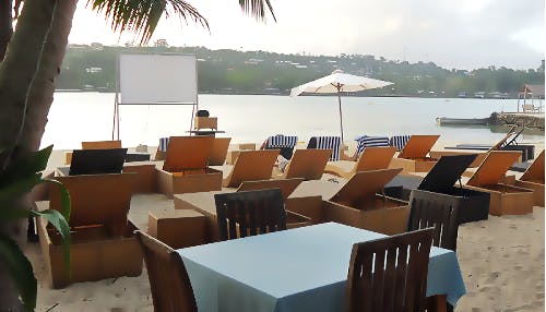 Erakor Islands Pizza & Beach Movie Night every Tuesday night erakor island resort & spa #erakorislandresort #vanuatuholidays